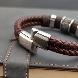 Heritage Braided Leather Bracelet