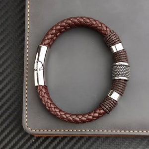 Heritage Braided Leather Bracelet