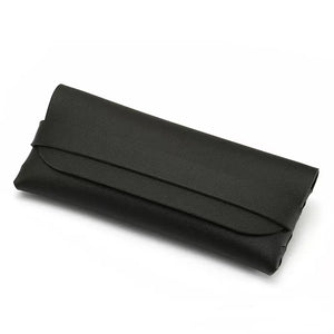 Minimalist Soft Leather Glasses Case – Slim Travel Eyeglasses Sleeve