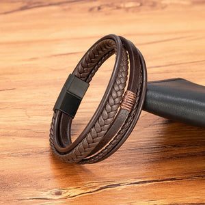 Atlas Braided Leather Bracelet