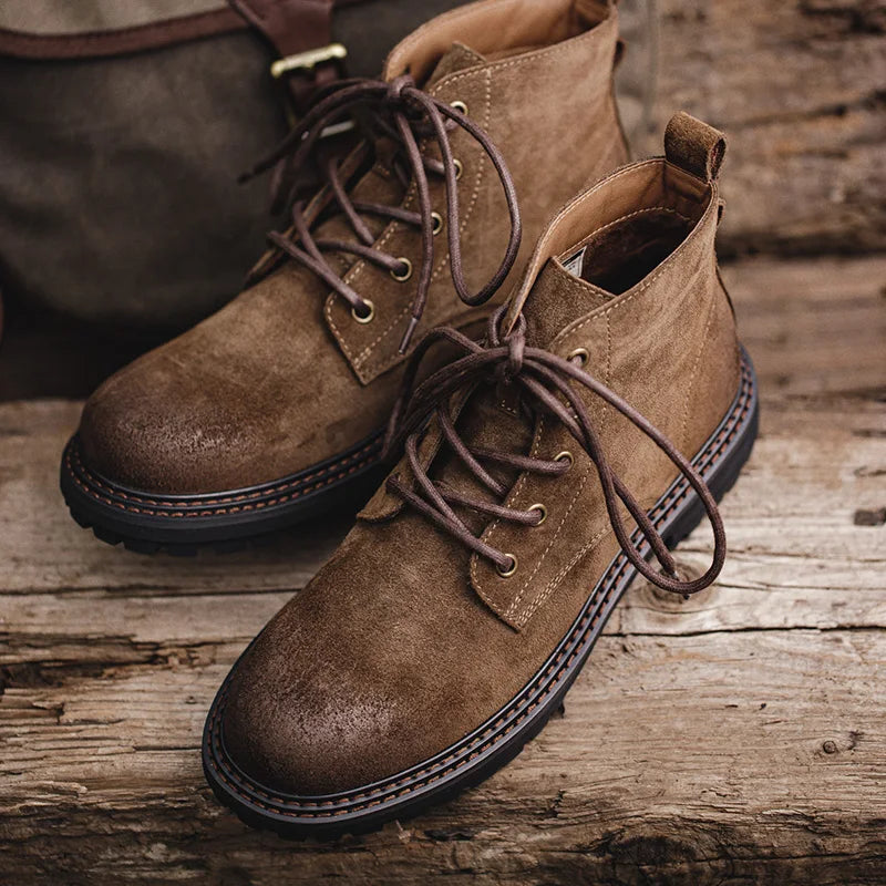 Heritage Suede Lace-Up Boots
