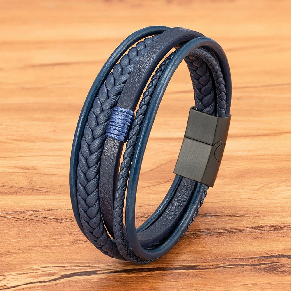 Atlas Braided Leather Bracelet