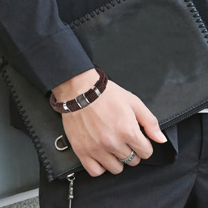 Heritage Braided Leather Bracelet