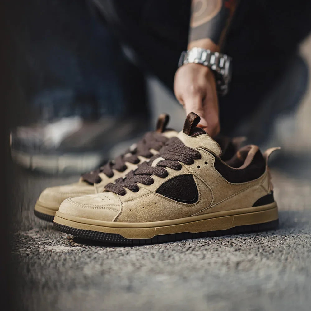 Tan Suede Skate Shoes