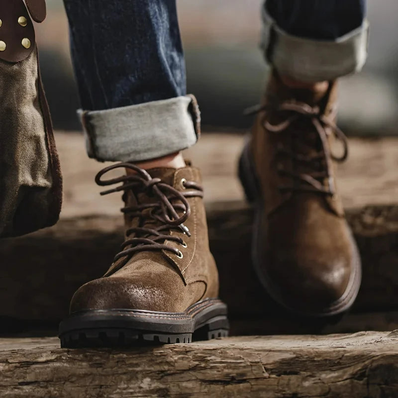 Heritage Suede Lace-Up Boots