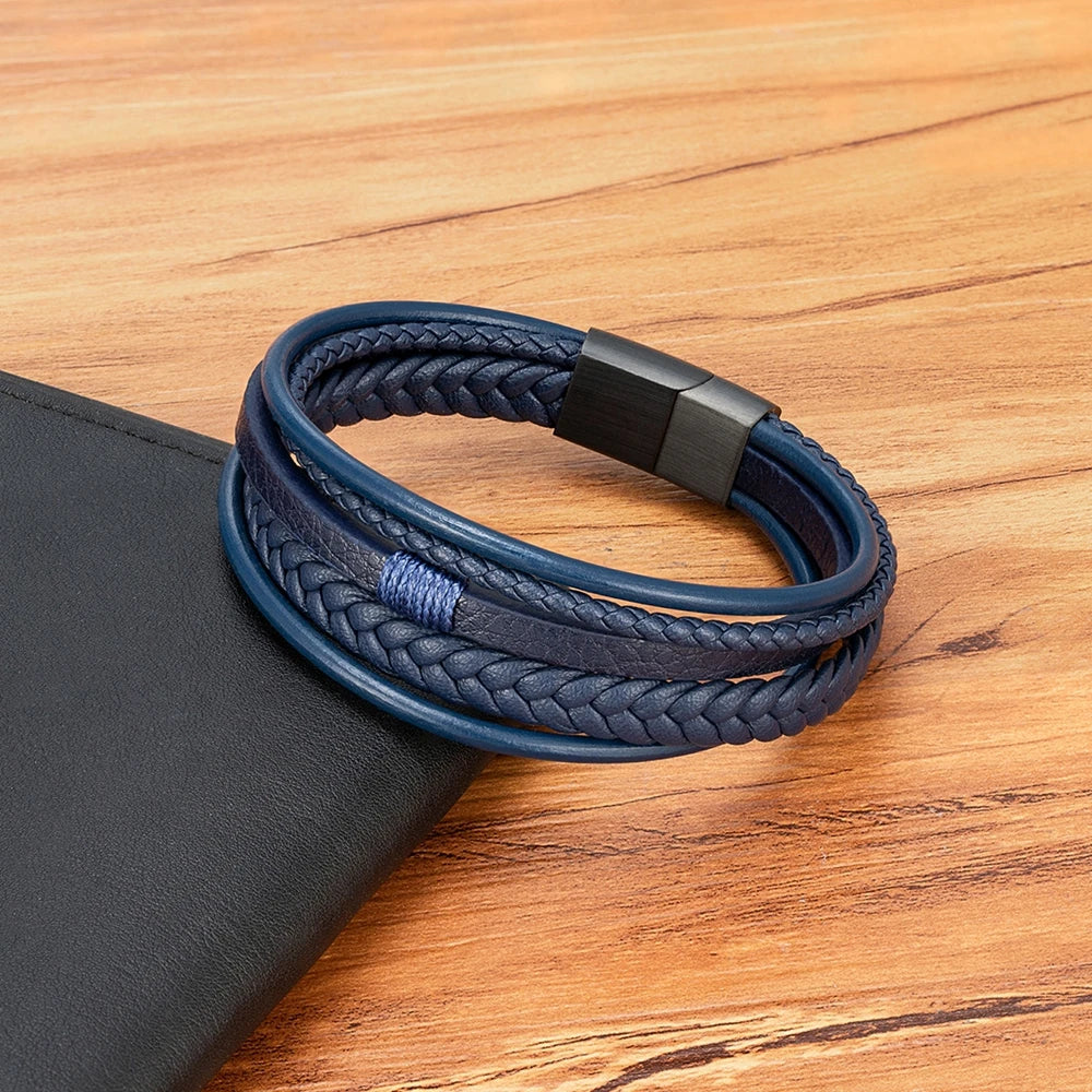 Atlas Braided Leather Bracelet