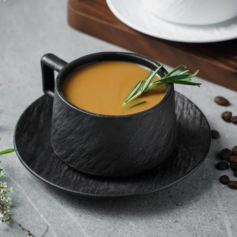Textured Ceramic Coffee Set
