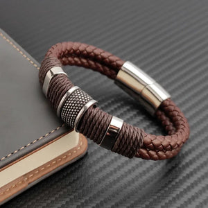 Heritage Braided Leather Bracelet