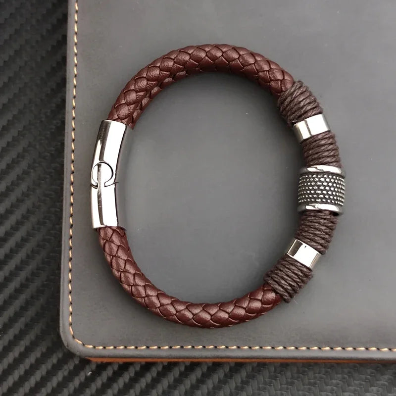 Heritage Braided Leather Bracelet