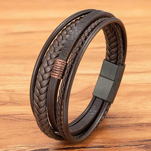 Atlas Braided Leather Bracelet