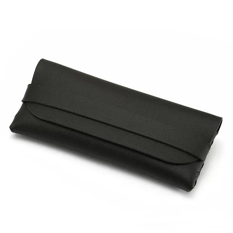 Minimalist Soft Leather Glasses Case – Slim Travel Eyeglasses Sleeve