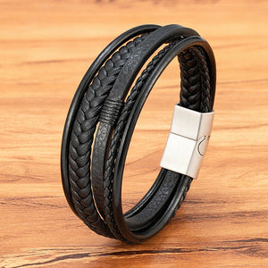Atlas Braided Leather Bracelet