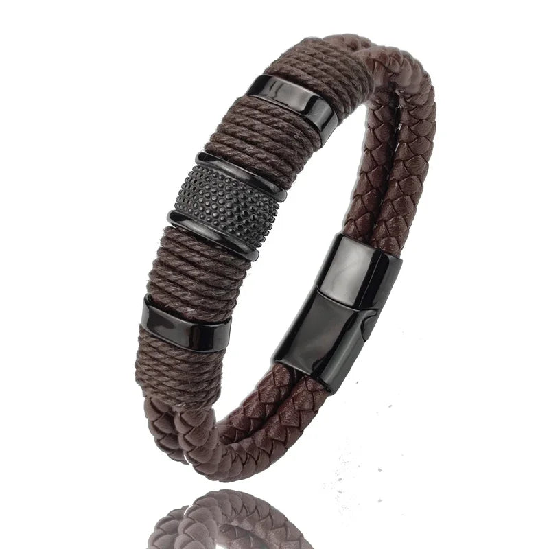 Heritage Braided Leather Bracelet