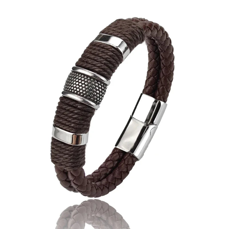 Heritage Braided Leather Bracelet