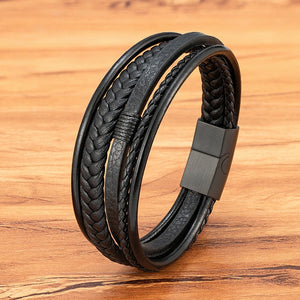 Atlas Braided Leather Bracelet