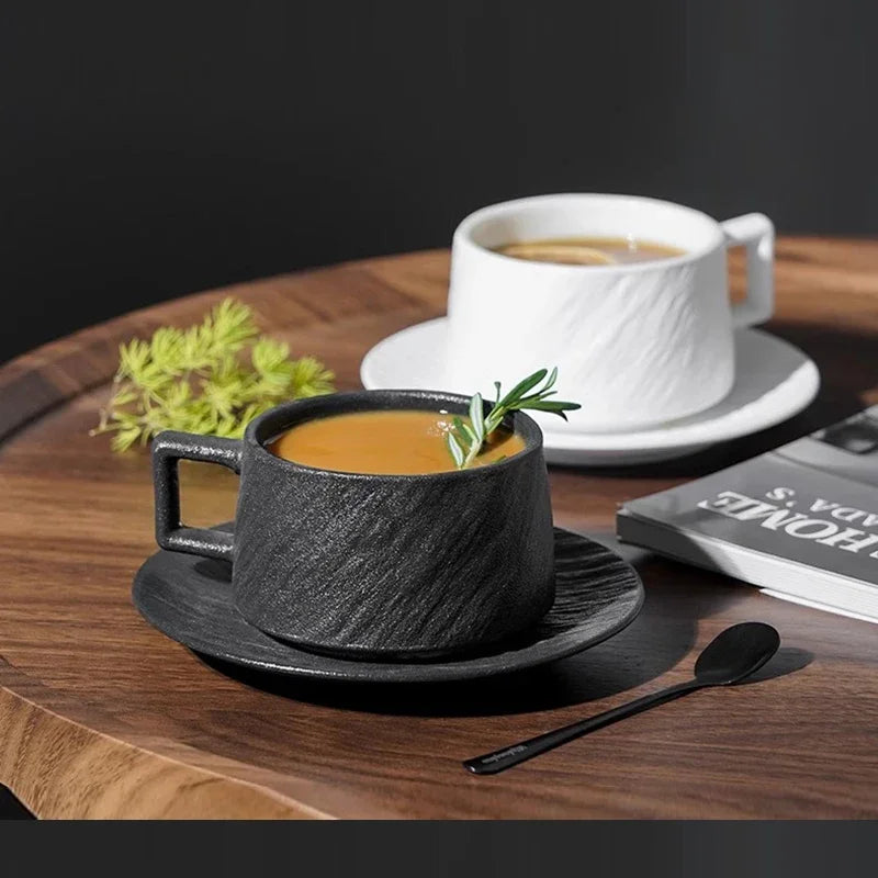 Textured Ceramic Coffee Set
