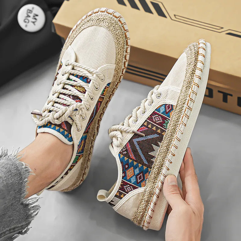 Boho Canvas Sneakers