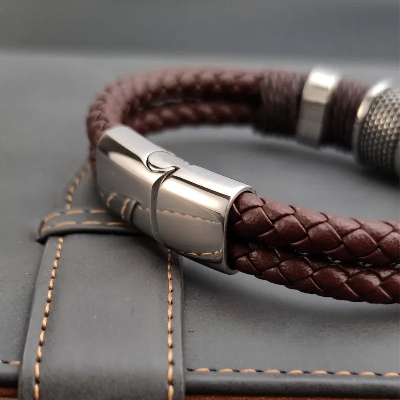 Heritage Braided Leather Bracelet